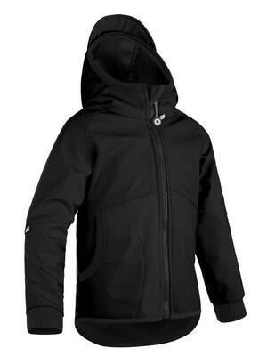 Ungefütterte Softshell-Jacke für Kinder Street, Schwarz