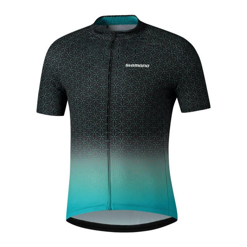 SHIMANO Maglia a maniche corte TEAM, nero/verde