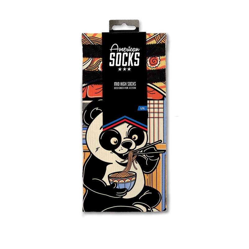 Calcetines divertidos para deporte American Socks Panda - Mid High