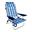 Silla de Playa Plegable, reclinable, 4 Posiciones, Altura del Asiento 21 cm