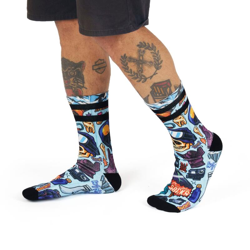 Calcetines divertidos para deporte American Socks Snow Ripper - Mid High