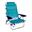 Silla de Playa Plegable, reclinable, 4 Posiciones, Altura del Asiento 21 cm