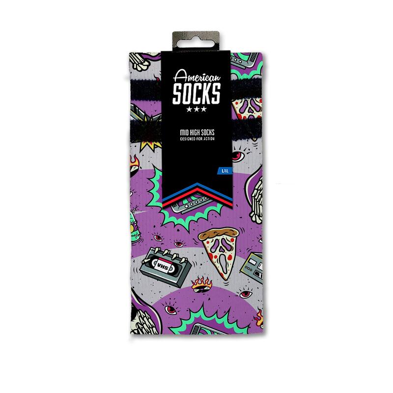 Calcetines divertidos para deporte American Socks Horror Time - Mid High