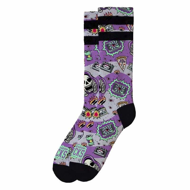 Calcetines divertidos para deporte American Socks Horror Time - Mid High