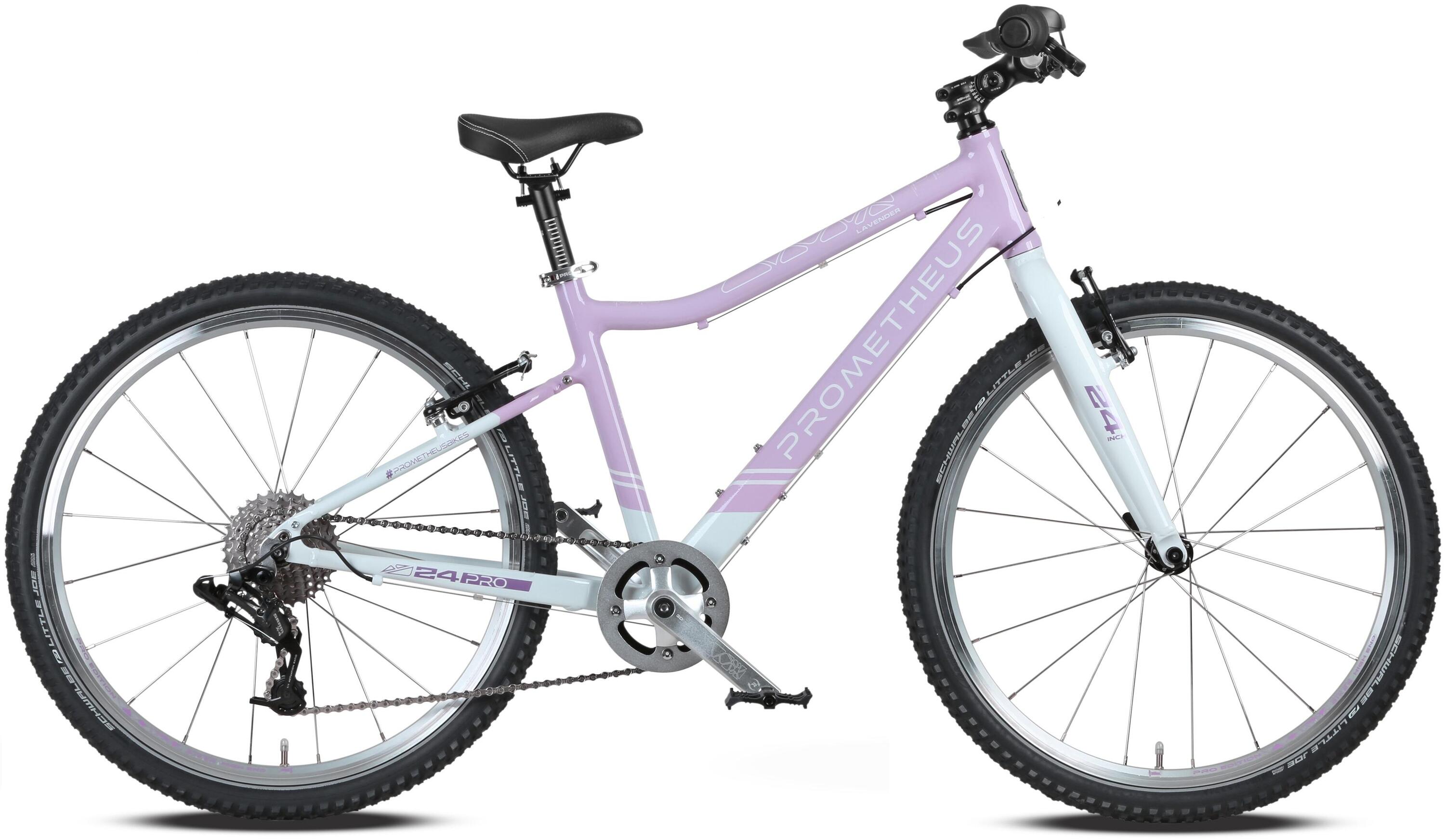 Kinderfahrrad 24 Zoll ab 7 Jahre Superleicht 8 Gang SRAM Fahrrad Violett Weiss 2/7