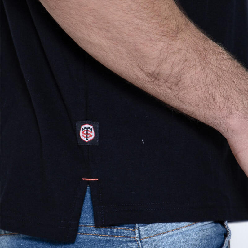 Poloshirt Stade Toulousain Paro Zwart