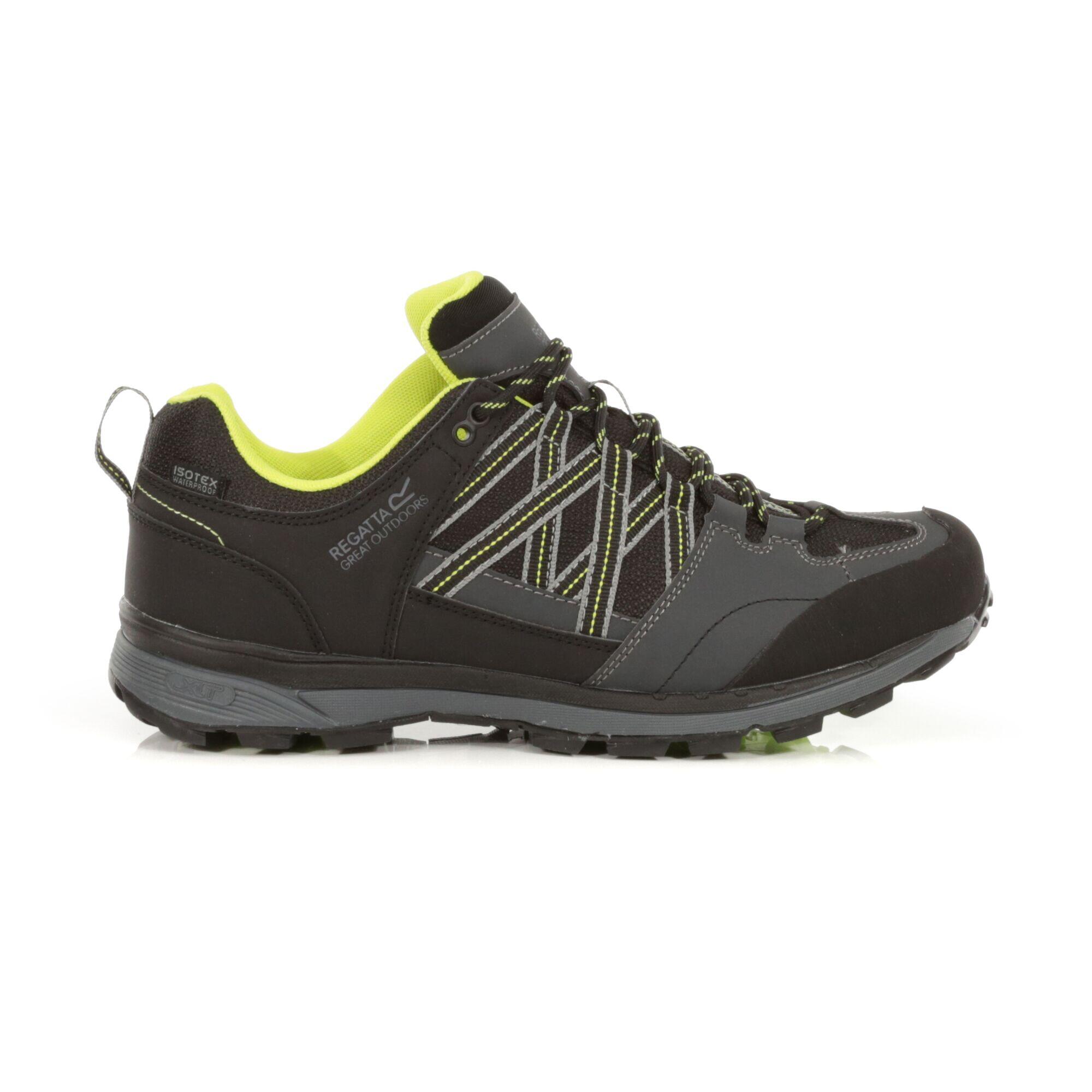 REGATTA Samaris II Men's Hiking Shoes - Black/Light Green