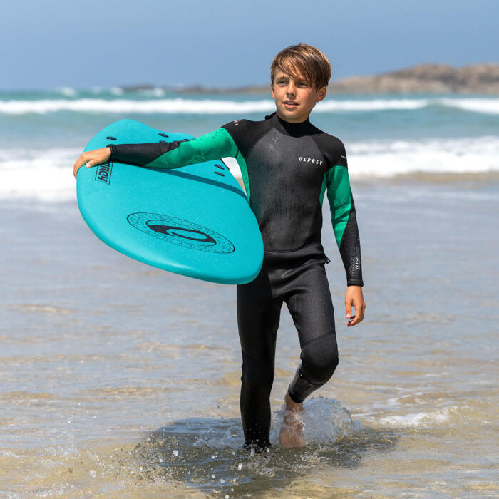 Osprey Kids Zero 3mm Wetsuit | Full Length Winter Neoprene Wetsuit, Green 2/6