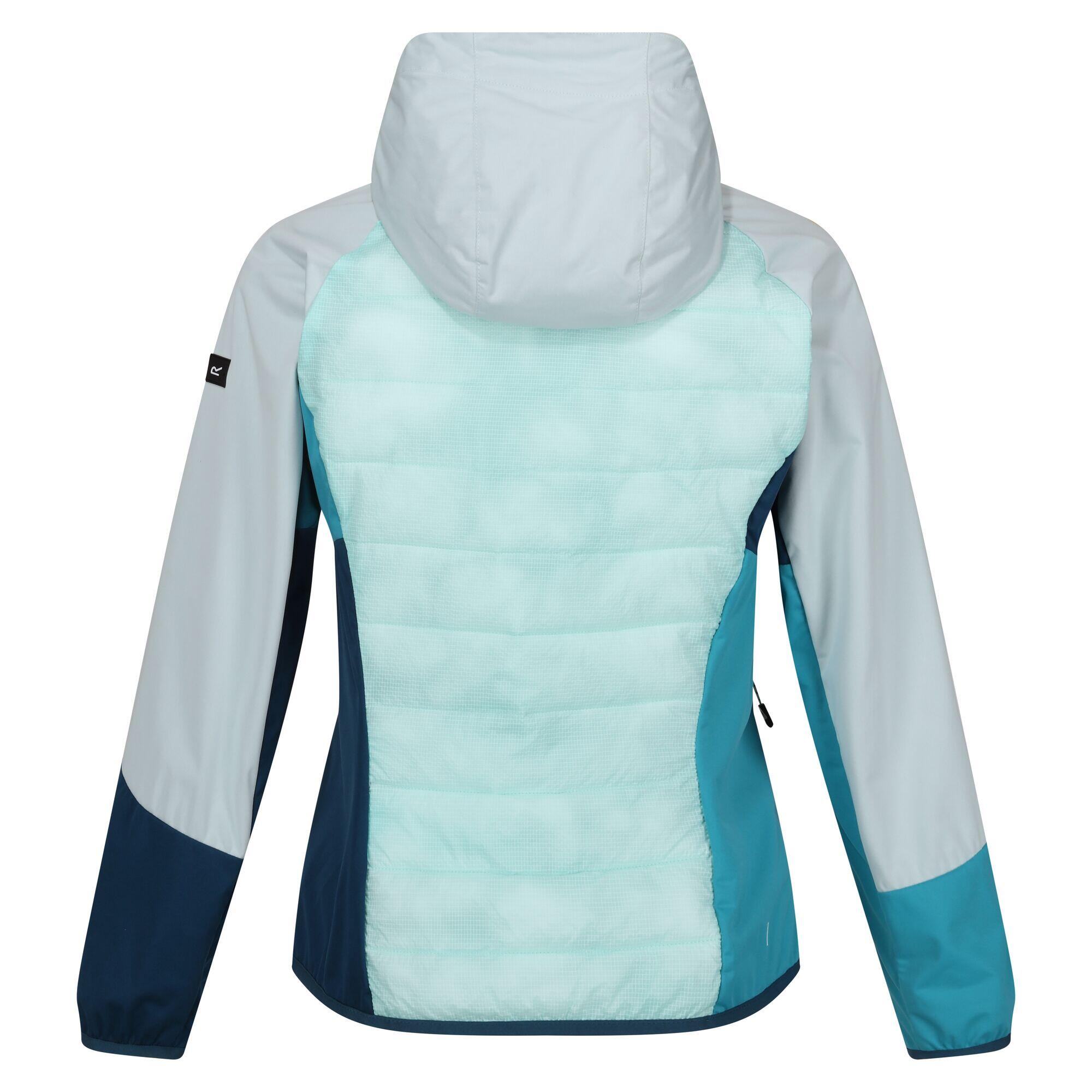 Chaqueta Híbrida Andreson Pro para Mujer Aqua Blanqueada, Azul Tahoe 2/4