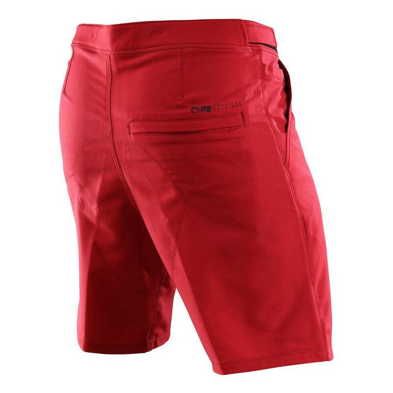 Pantaloncini MTB FLOWLINE casual con tessuto omologato Bluesign Rosso Uomo