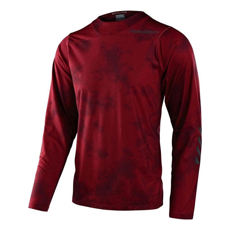 Maglia MTB SKYLINE CHILL a manica lunga calda e confortevole Rosso Uomo