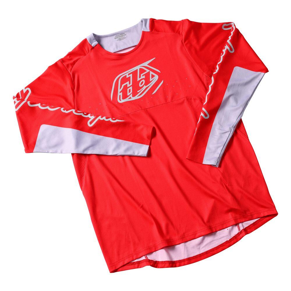 Maillot VTT SPRINT respirant à manches longues Rouge Homme 2/3
