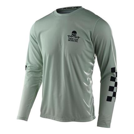 MTB-shirt FLOWLINE met lange mouwen, casual Groen Heren