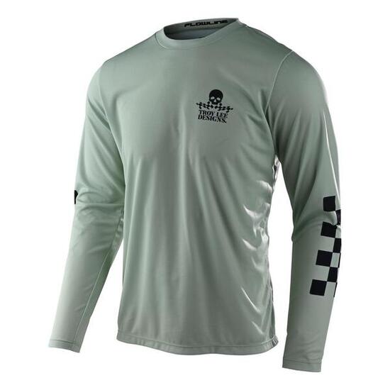 MTB-shirt FLOWLINE met lange mouwen, casual Groen Heren