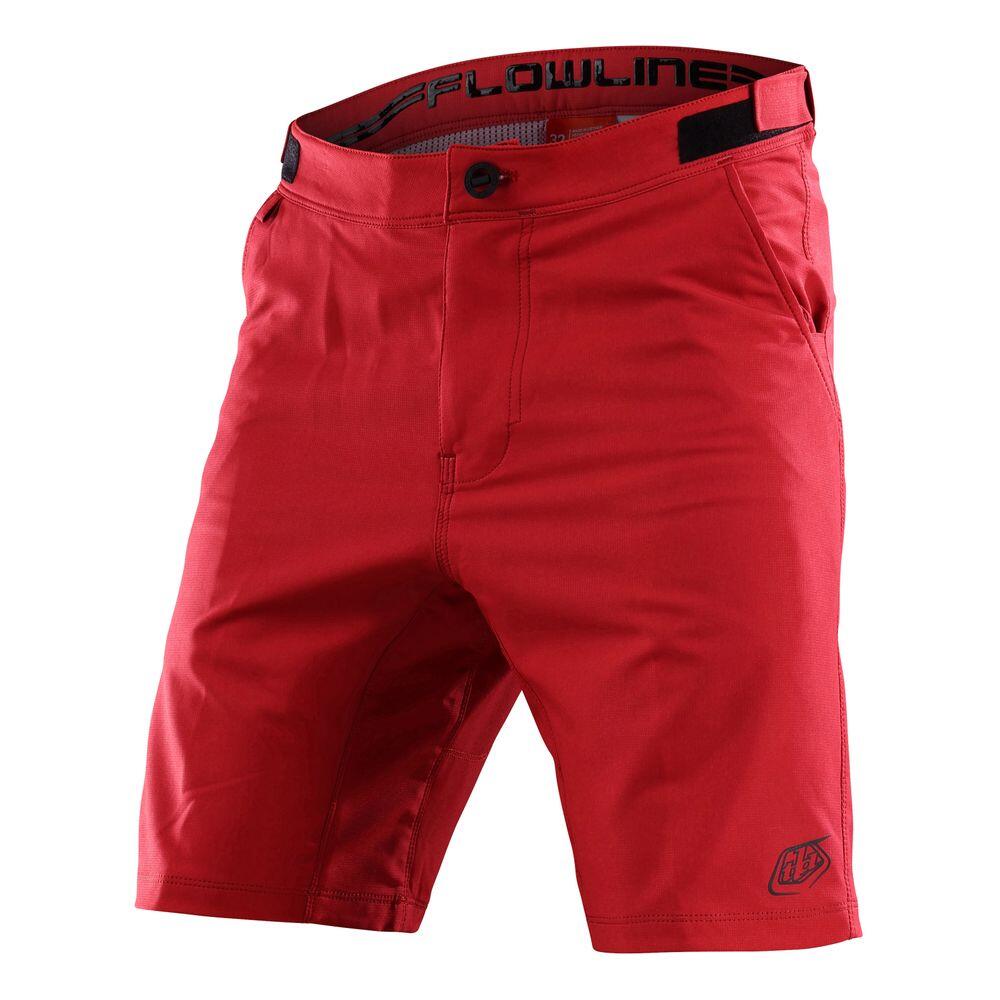 Pantaloncini MTB FLOWLINE casual con tessuto omologato Bluesign Rosso Uomo |  Tld - Troy Lee Designs