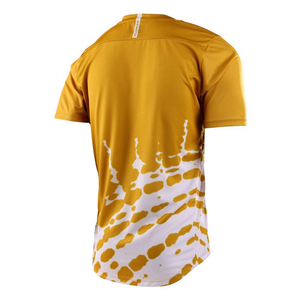 Camiseta MTB FLOWLINE de manga corta amarilla para hombre 3/3