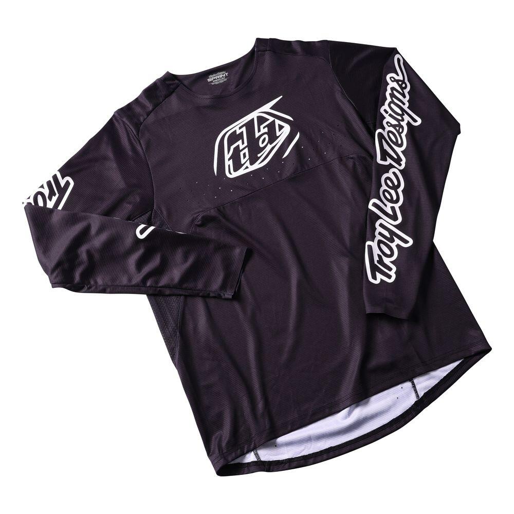 Maillot VTT SPRINT respirant à manches longues Noir Homme 2/3