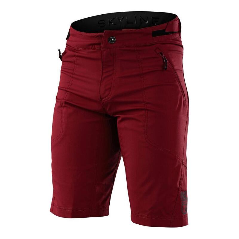 Pantaloncini MTB SKYLINE SHORT SHELL ultra leggeri e traspiranti Rosso Uomo