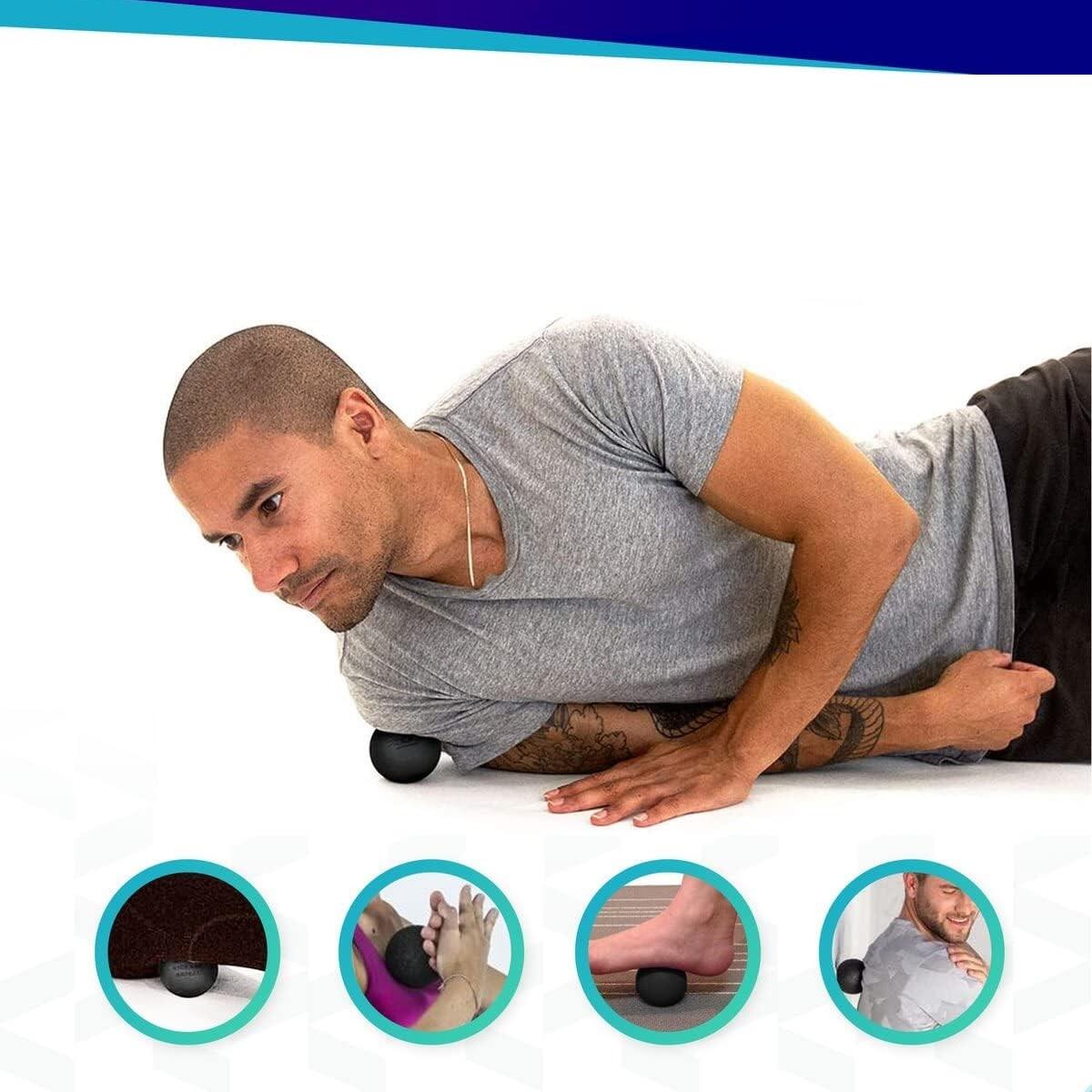 Rouleau de massage - Fitnness rouleau -  Fascia foam roller avec balles 5/7