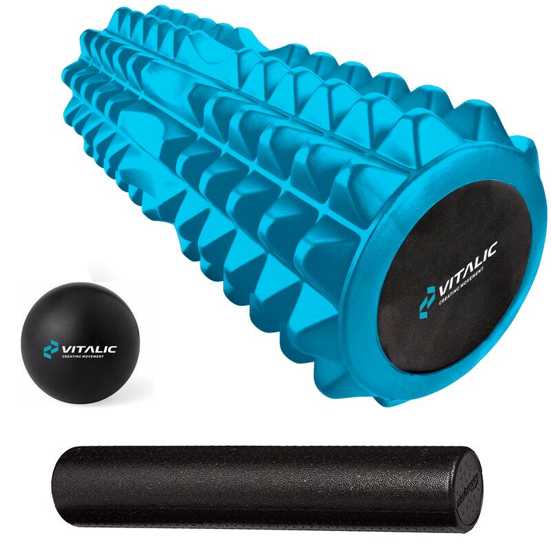 Massage triggerpoint foam roller met massage bal