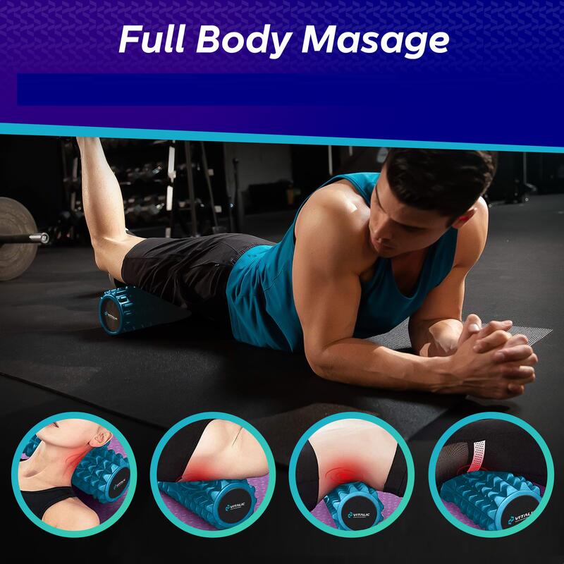 Massage triggerpoint foam roller met massage bal