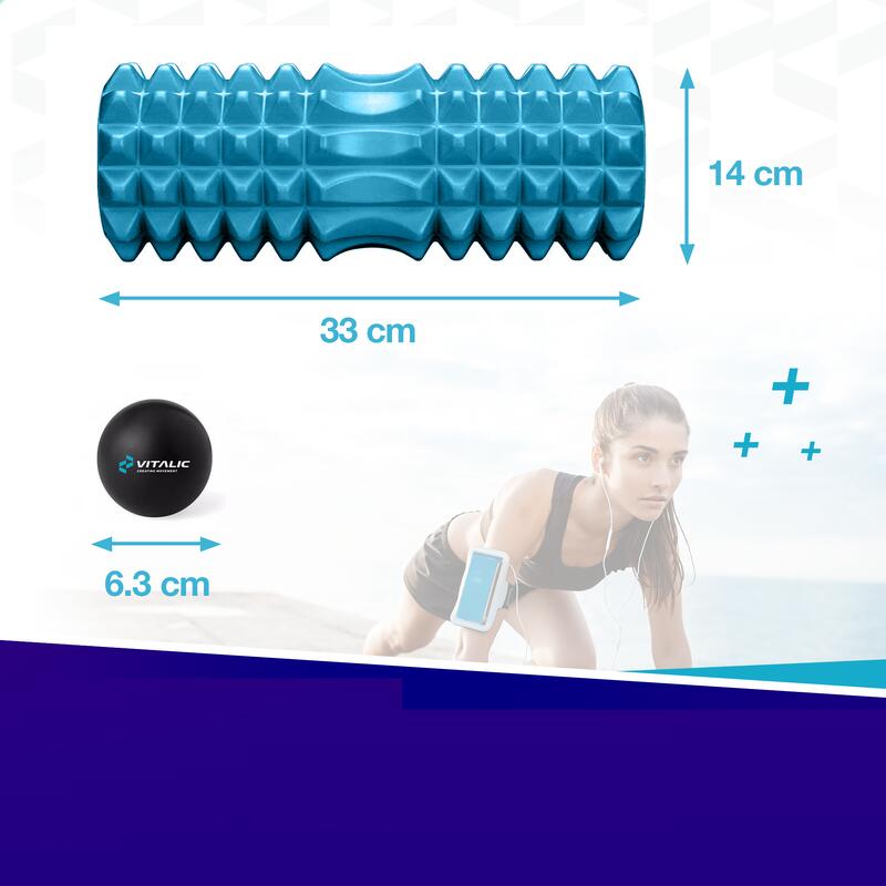 Foam roller trigger point massage roller met massage bal - Massageapparaat