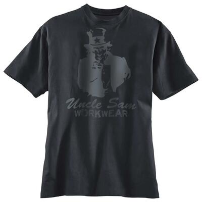 Uncle sam kleding oom sam t-shirt zwart