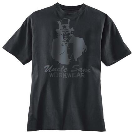 UNCLE SAM vêtements T-shirt noir Oncle Sam