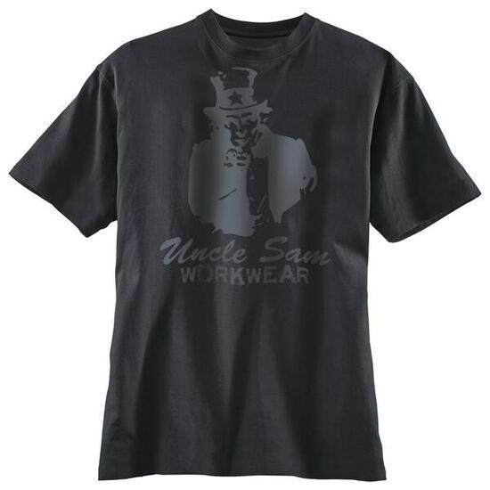 UNCLE SAM vêtements T-shirt noir Oncle Sam