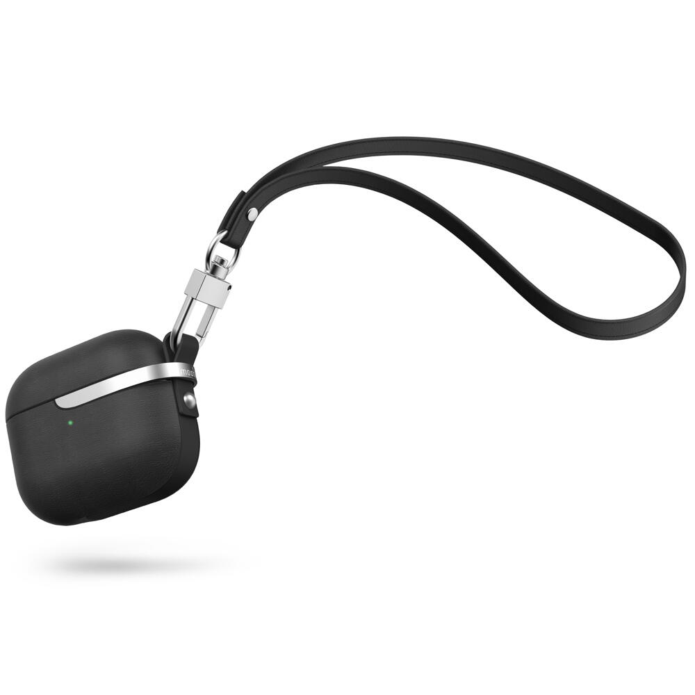 Capa Moshi Pebbo Luxe AirPods 3 preto