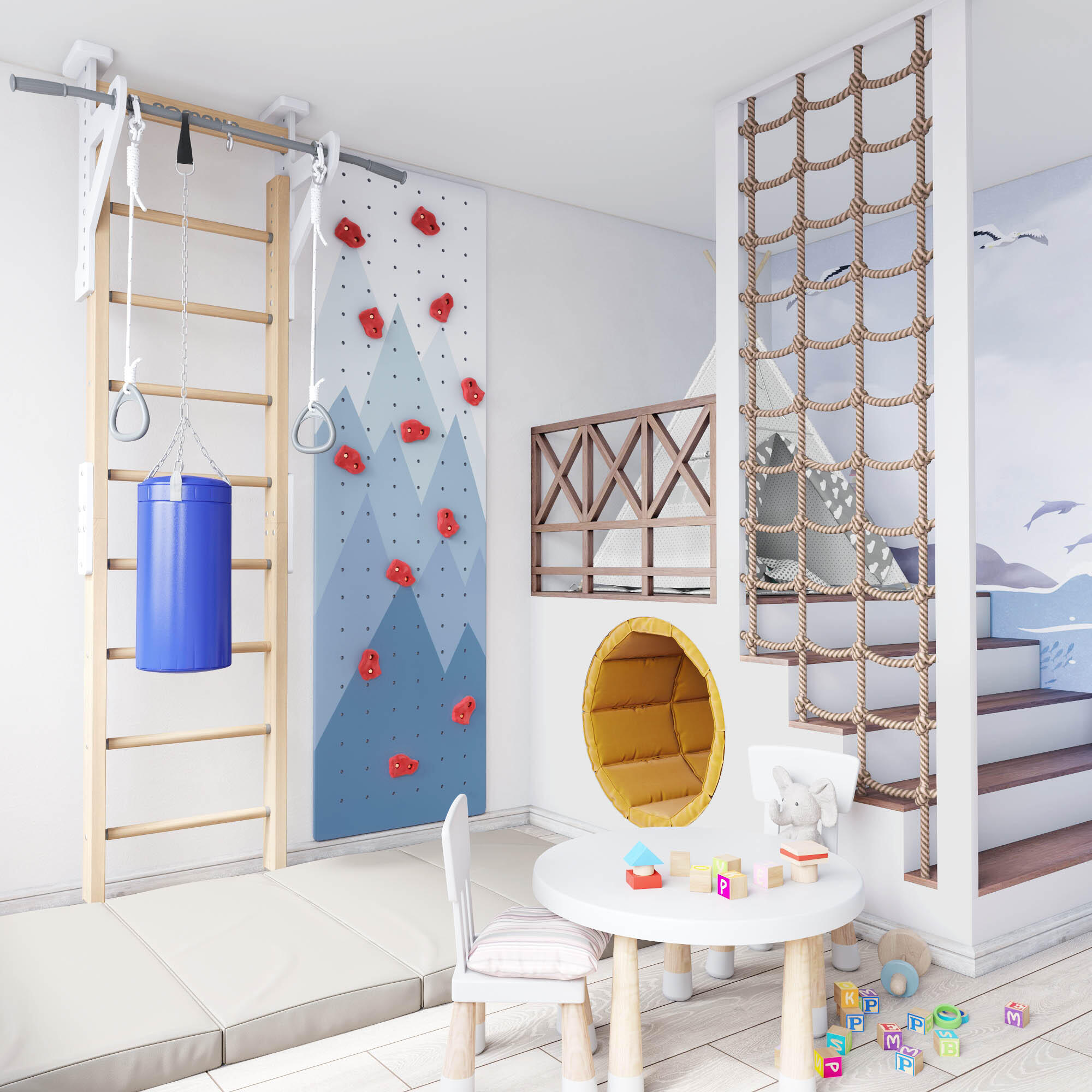 Kletterwand ClimbMaxx M6  aus Holz Eco1 2/6
