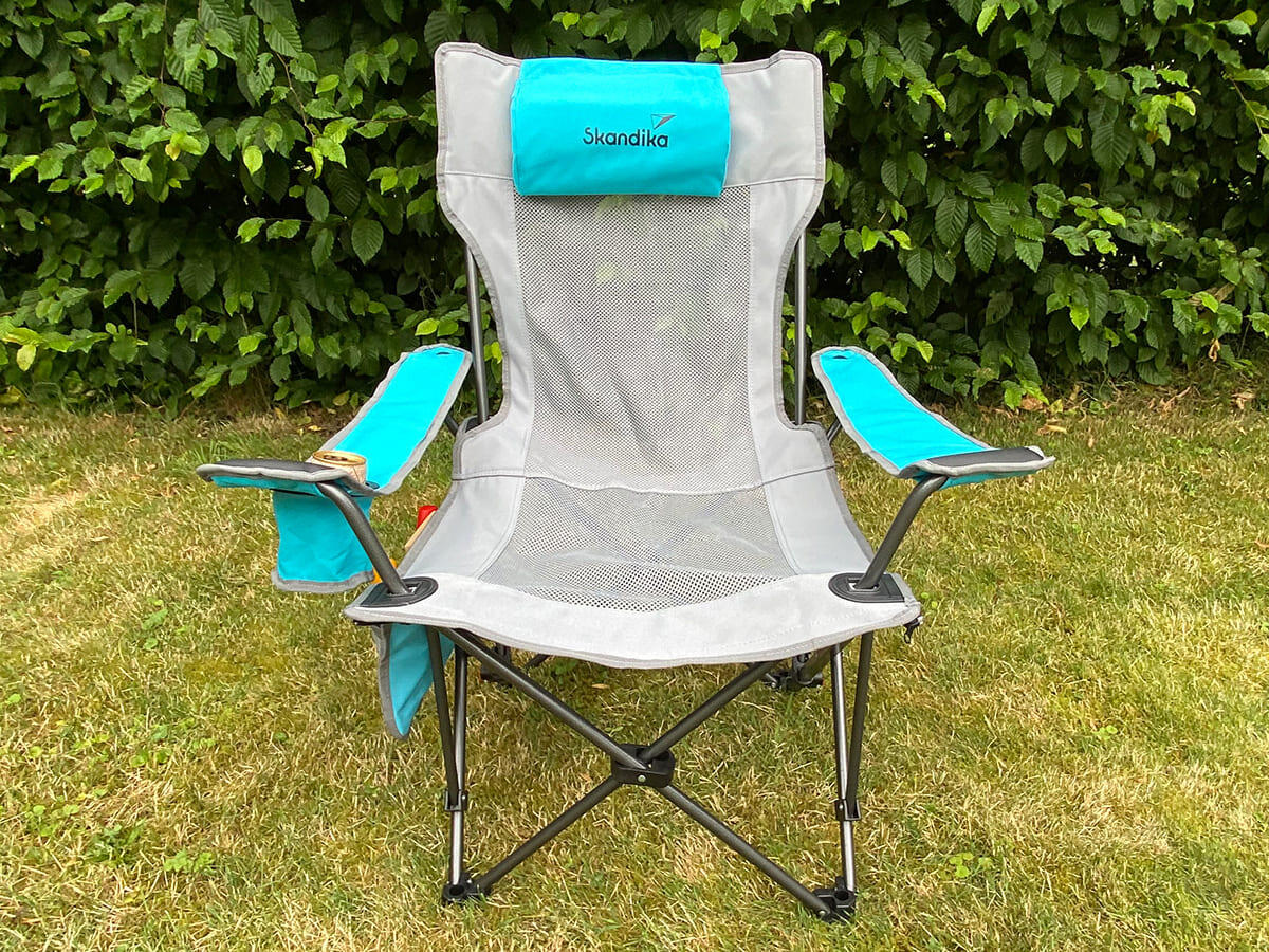 Silla de Camping Toras con Reposapiés Plegable Reclinable 5/7