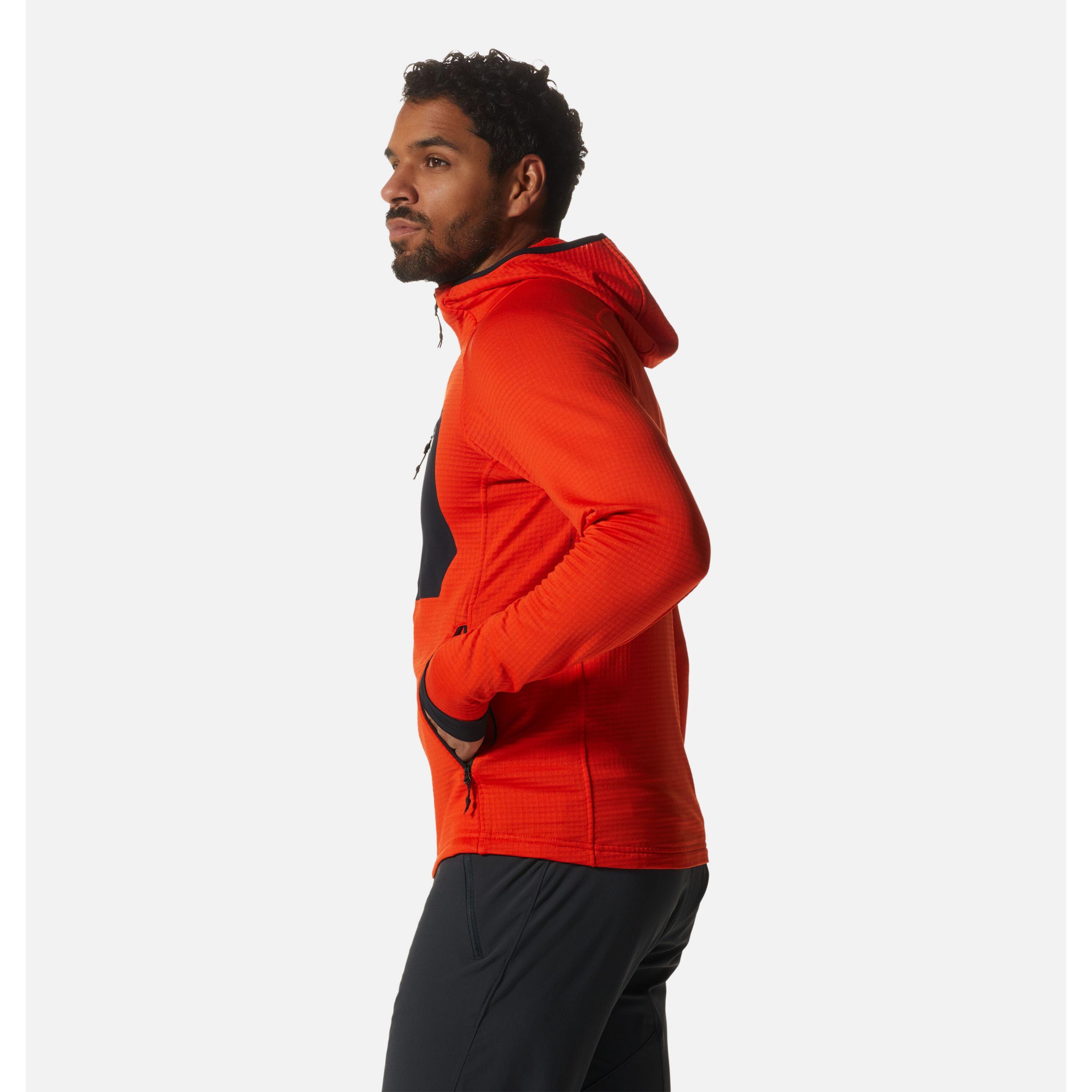 Fleece met capuchon en volledige rits Mountain Hardwear Polartec® Power Grid 7/7