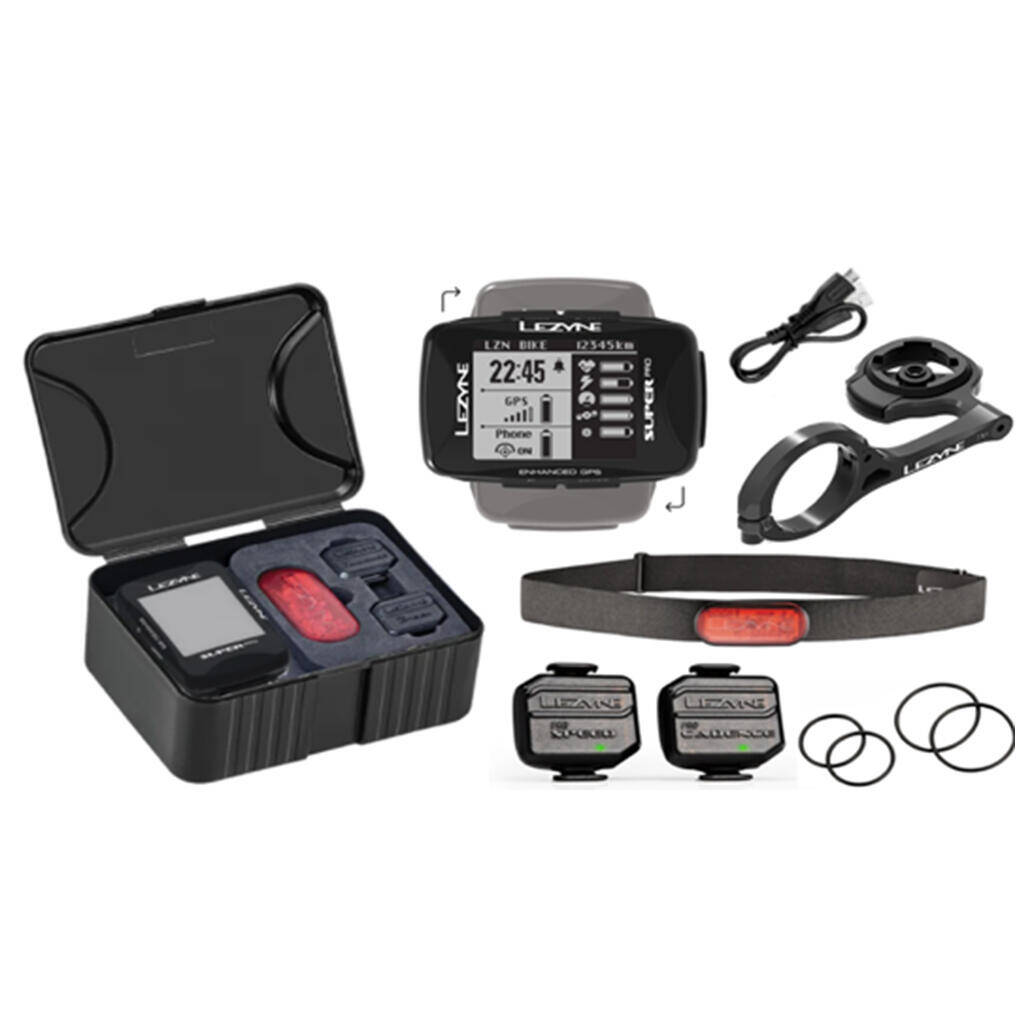 Lezyne Super Pro GPS Bike Computer (Bundle)