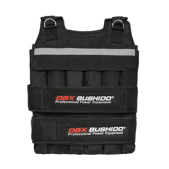 Kamizelka treningowa obciążeniowa pusta DBX Bushido 24 kieszenie 50kg
