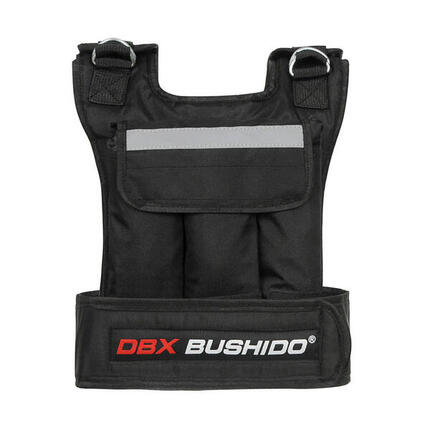 Gewichtstrainingsweste ungefüllt DBX Bushido 6 Taschen 20 kg
