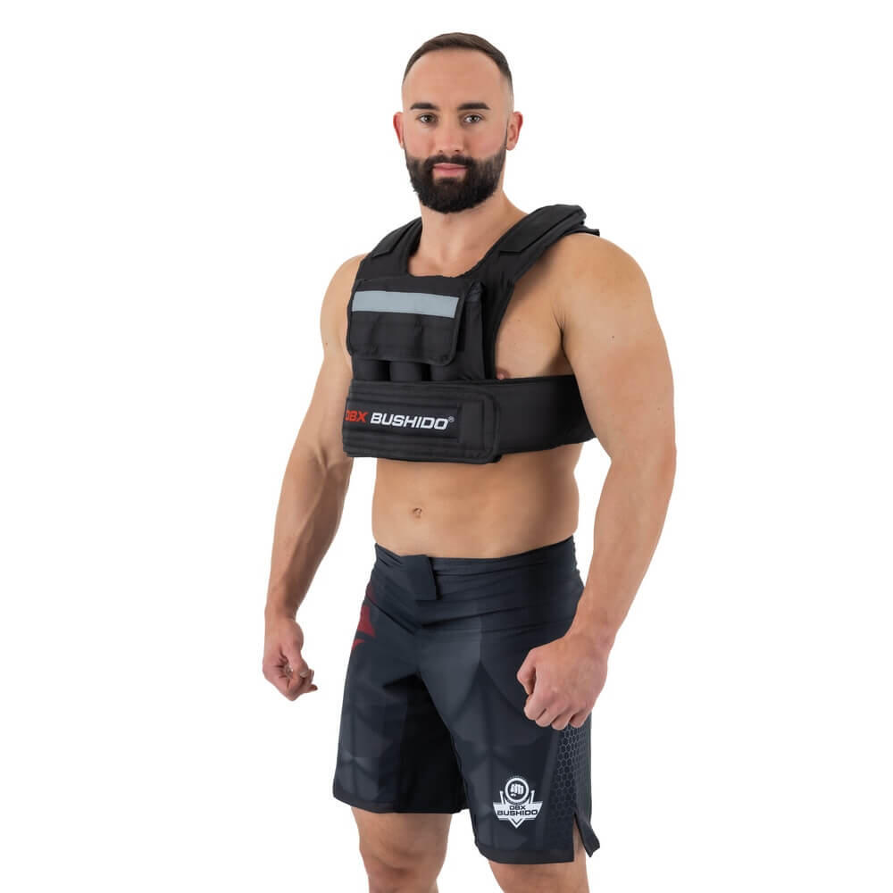 Gewichtstrainingsweste ungefüllt DBX Bushido 6 Taschen 20 kg 3/7