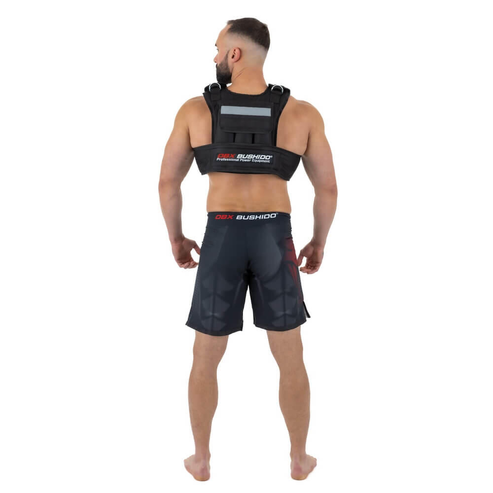 Gewichtstrainingsweste ungefüllt DBX Bushido 6 Taschen 20 kg 4/7