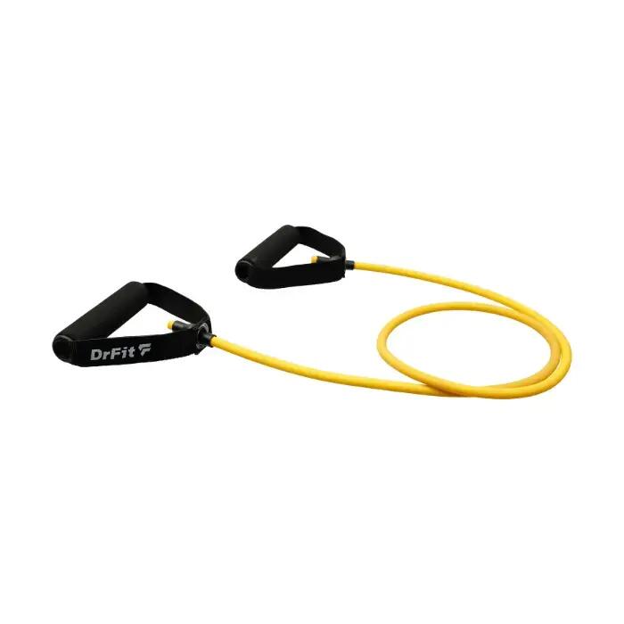 Guma oporowa do ćwiczeń z uchwytami guma treningowa fitness na siłownię DrFit 2/4