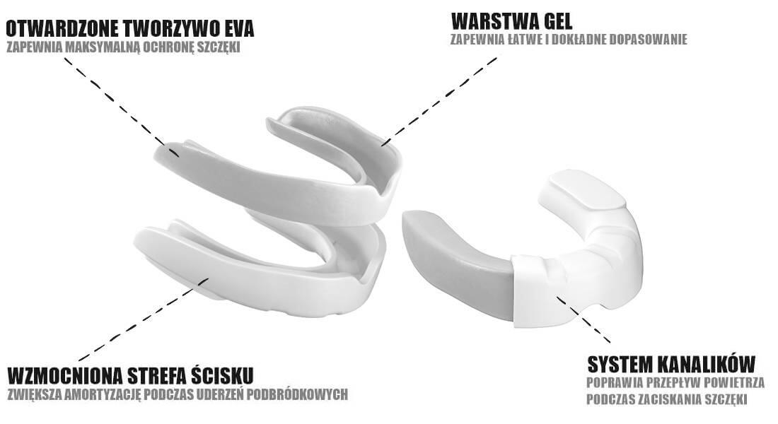 Ochraniacz na zęby dla dorosłych DBX Bushido MG-2 Kły 7/7