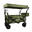 Rockerz Outdoor - Brouette avec toit - Pliable - Capacité XL - Couleur : Vert