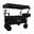 Rockerz Outdoor - Brouette avec toit - Pliable - Capacité XL - Couleur : Noir