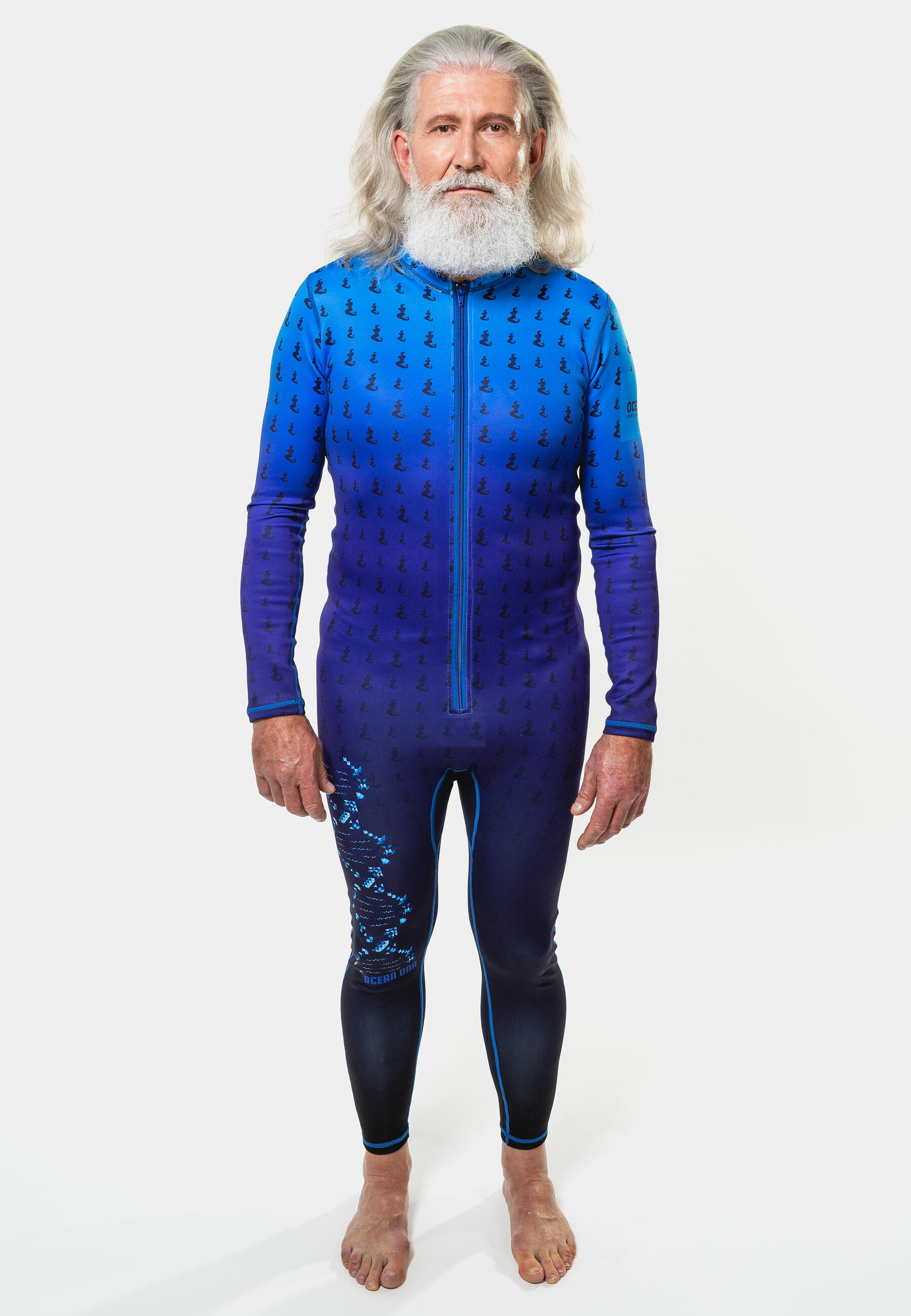OCEANOS #neoprenefree Oceanos Body Skin Wetsuit "Ocean DNA" Blauw