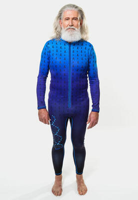 #neoprenefree Oceanos Body Skin Wetsuit "Ocean DNA" Blu
