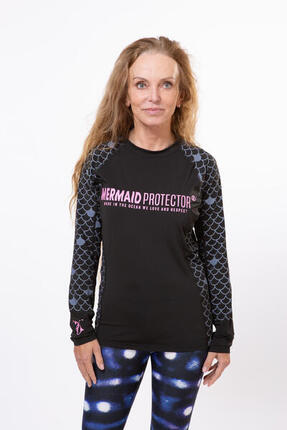 Mermaid Protector Rashguard "Dama Negra