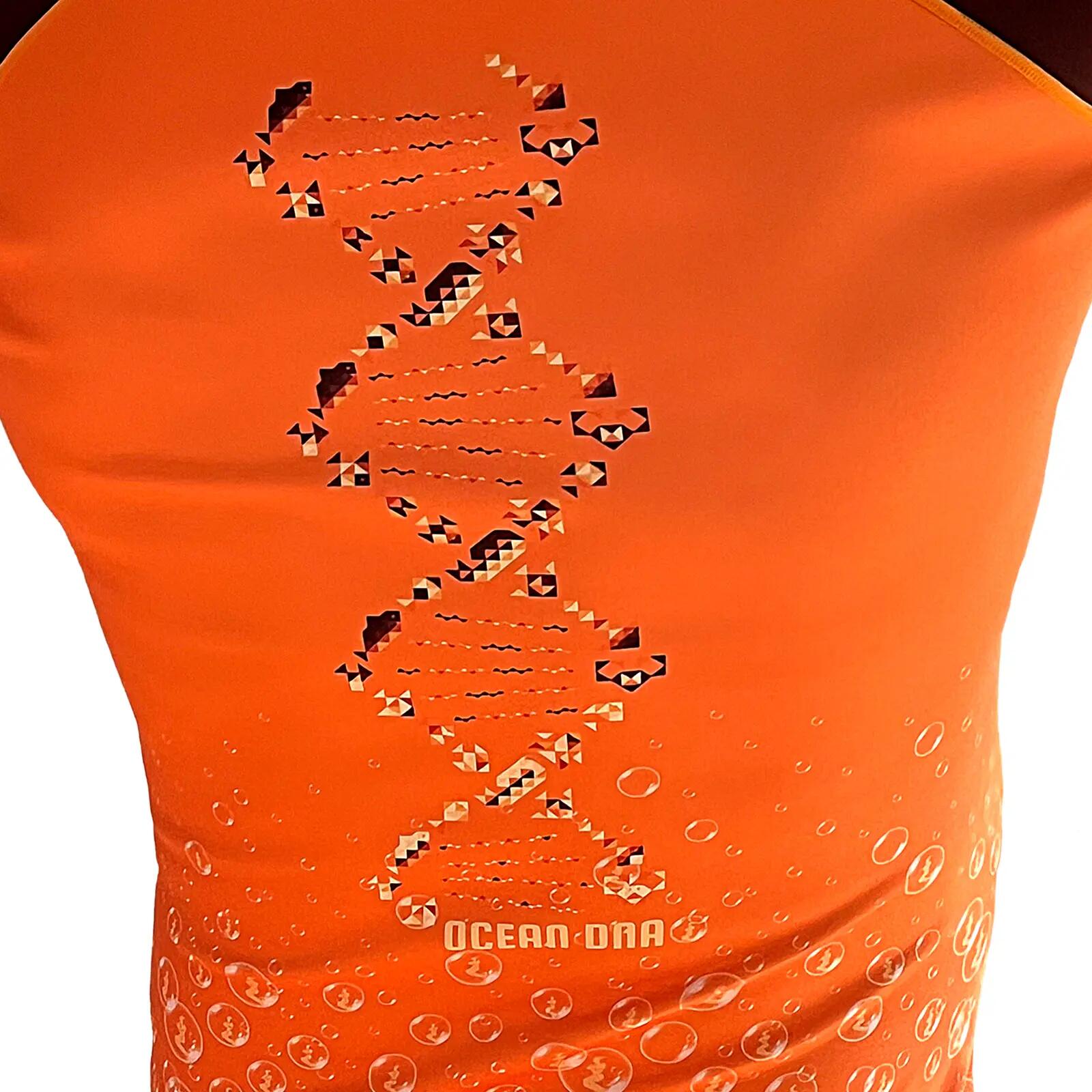 Oceanos Rashguard "OCEAN DNA" Orange 3/4