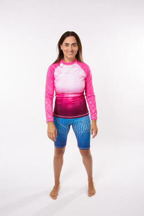 Mermaid Protector Rashguard "OCEAN DNA" Rosa