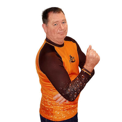 Oceanos rashguard "ocean dna" oranje