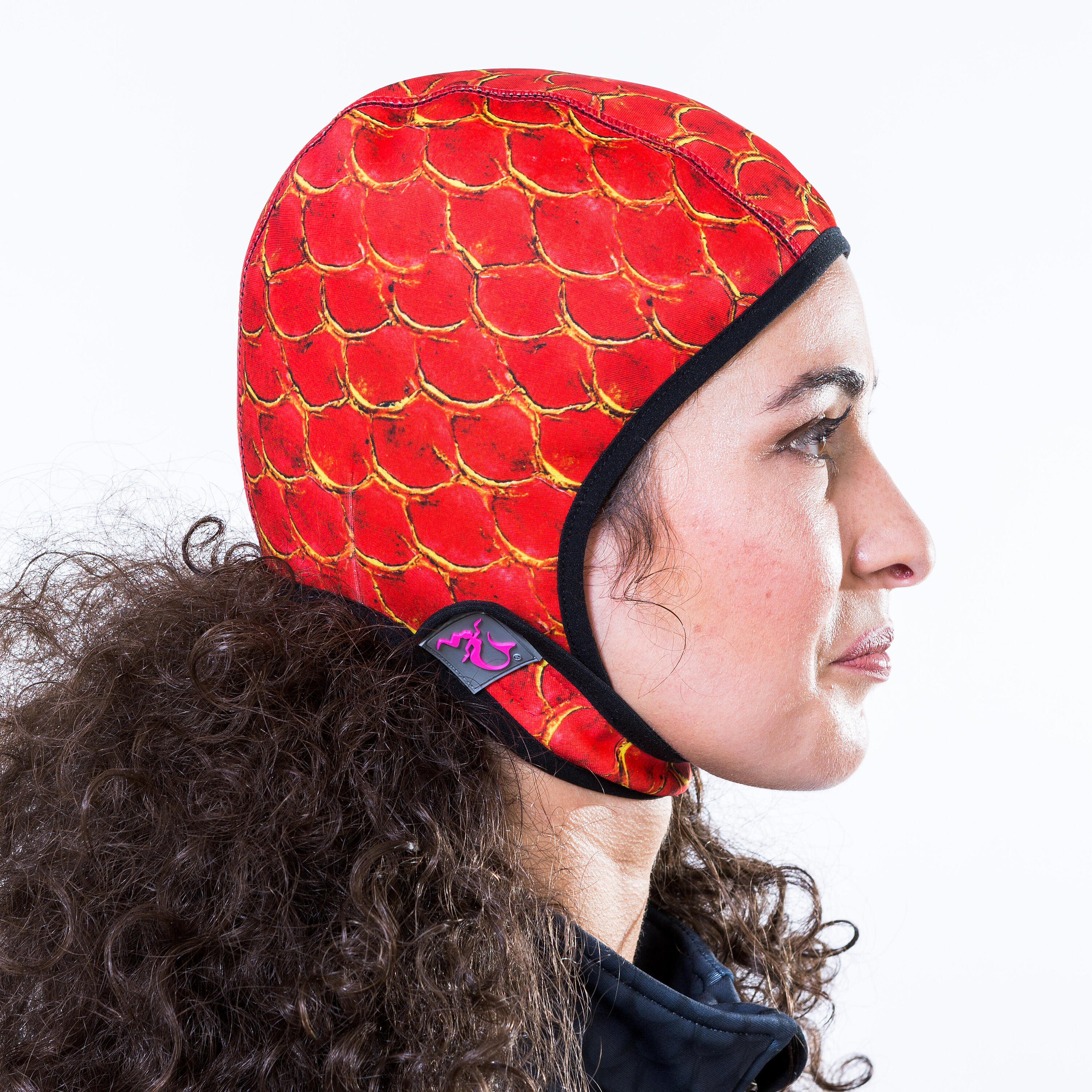 Gorro natación Mermaid Protector Wetsuit Date S rojo 2/5