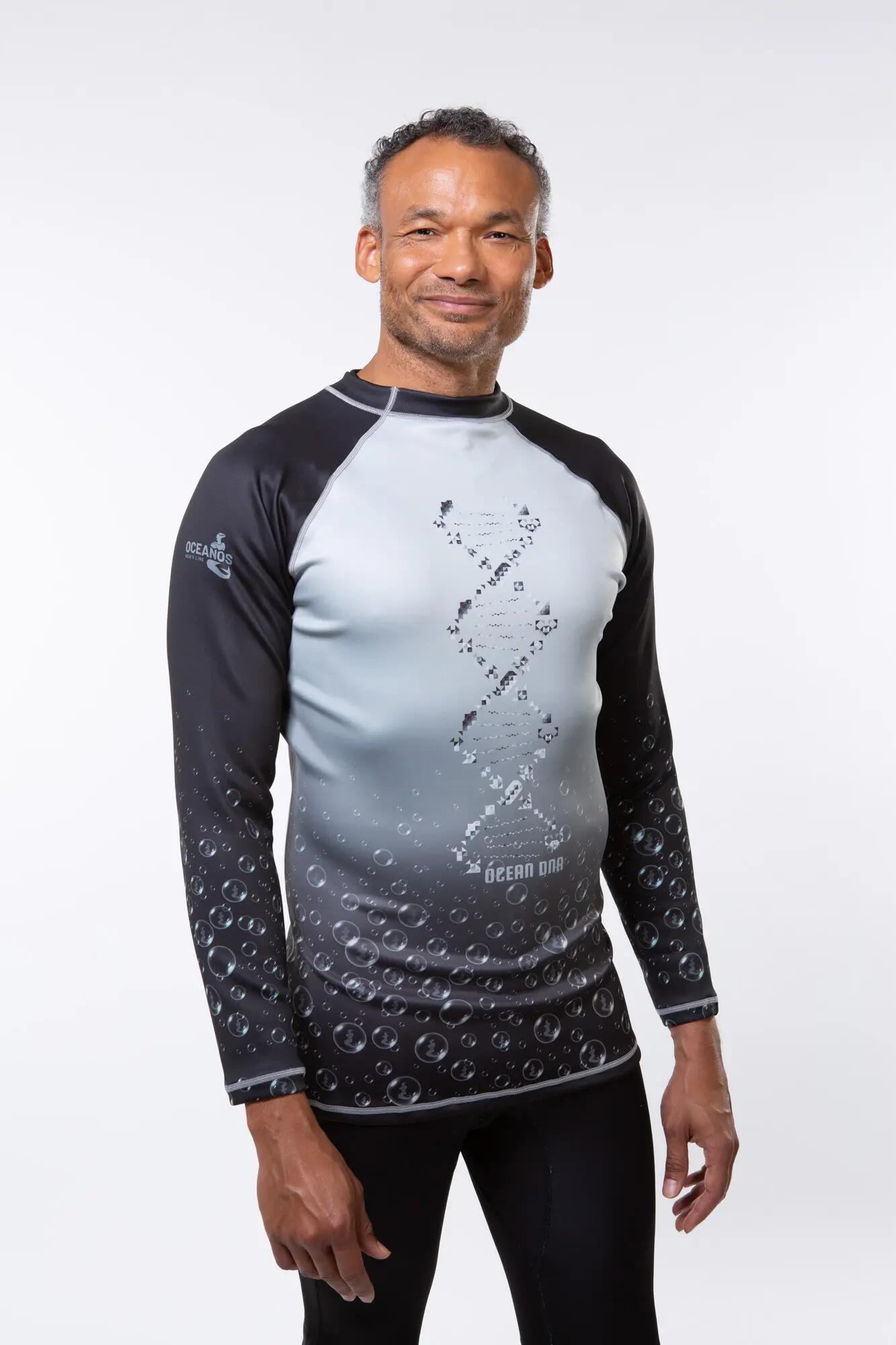 Oceanos Rashguard "OCEAN DNA" Noir 6/7